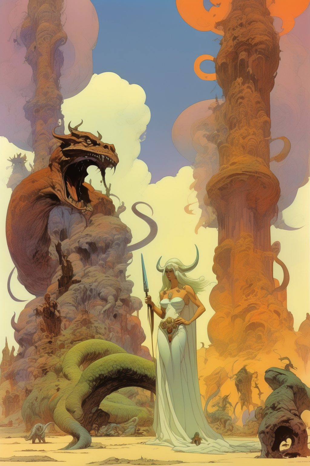 00159-1680608713-_lora_Ralph Bakshi Style_1_Ralph Bakshi Style - By Jean Giraud and Frank Frazetta and Moebius jungle fiery clouds dragons and bu.png